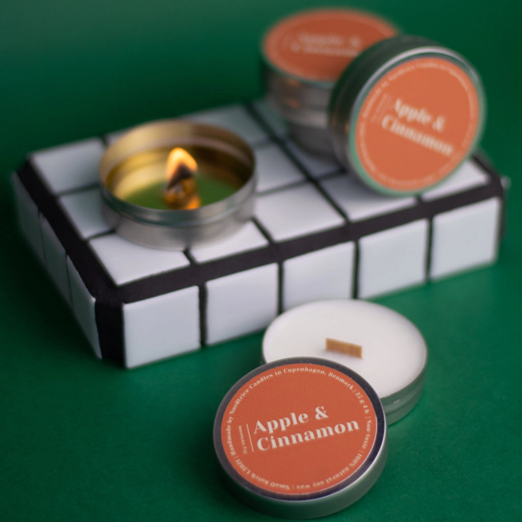 Mini-Duftkerze, Apfel und Zimt