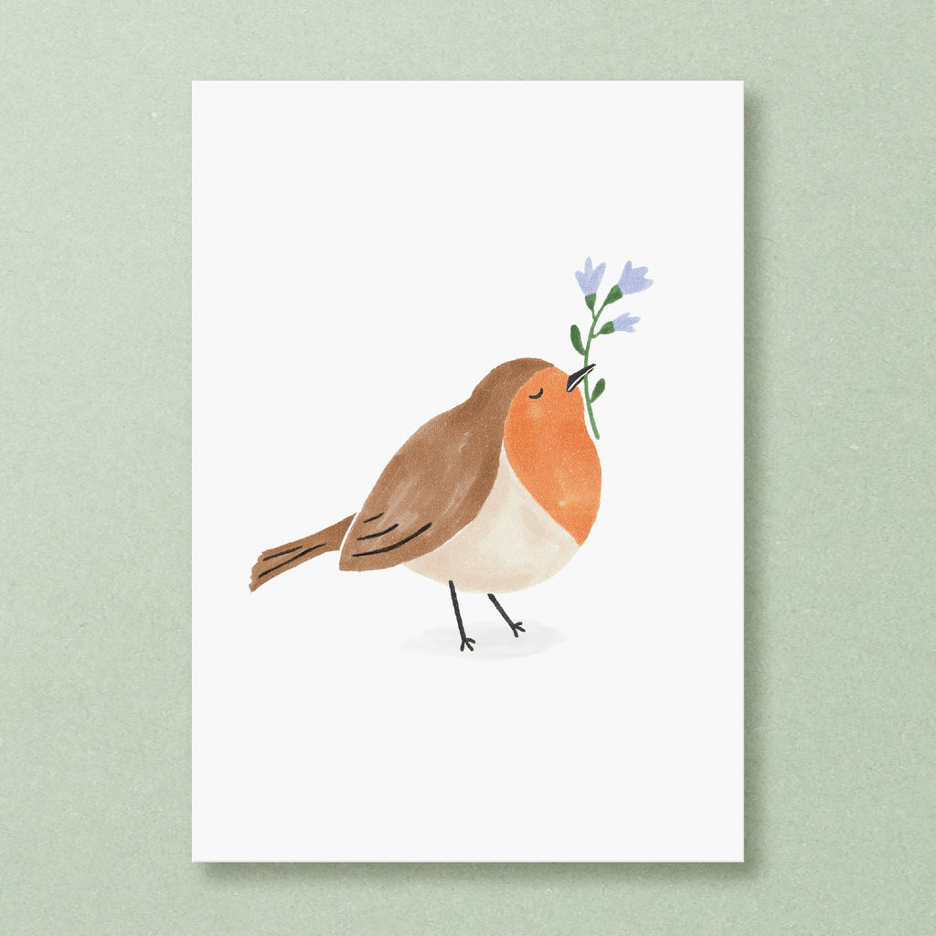 Postkarte 'Robin'